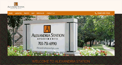 Desktop Screenshot of alexandriastationapts.com